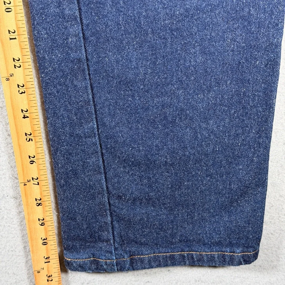 Wrangler 937STR Cowboy Cut Slim Fit Jeans Mens 38x32 Dark Wash‎ Straight Indigo